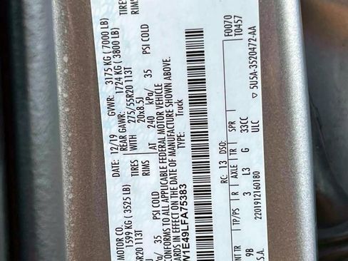 Used 2020 Ford F150 Platinum w/ Equipment Group 701A Luxury image 15