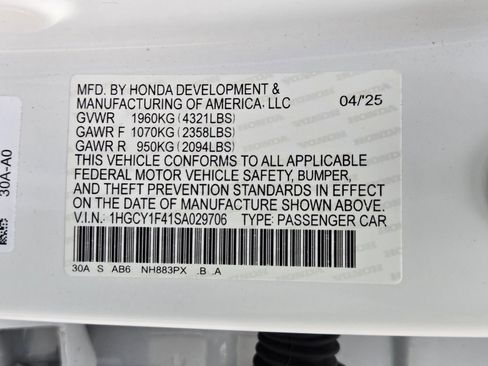 Certified 2025 Honda Accord SE image 33