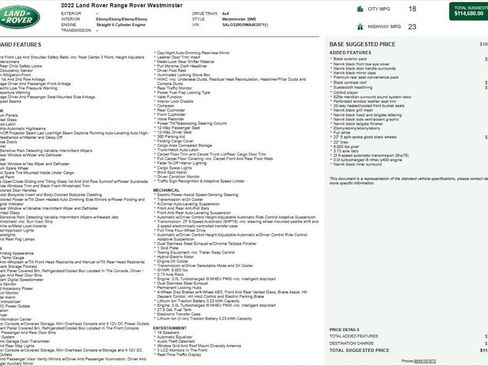 Used 2022 Land Rover Range Rover Westminster Edition image 62