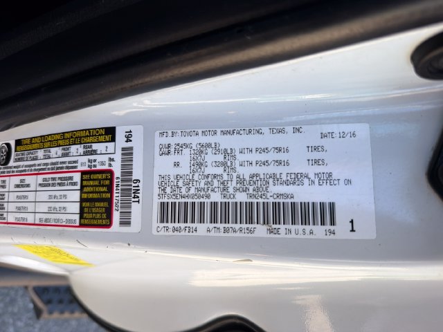 Used 2017 Toyota Tacoma SR w/ SR Convenience Package AWD/4WD image 30