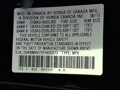 Used 2015 Honda CR-V EX-L image 30