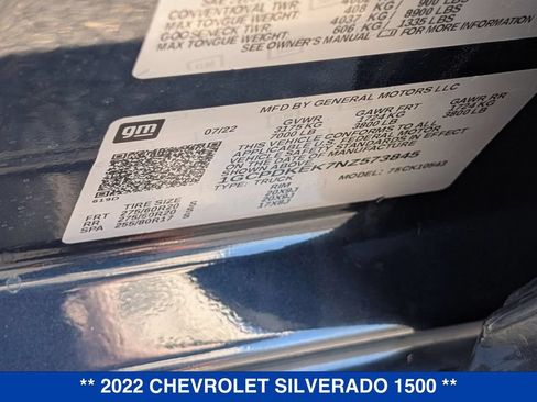 Used 2022 Chevrolet Silverado 1500 LT AWD/4WD image 32