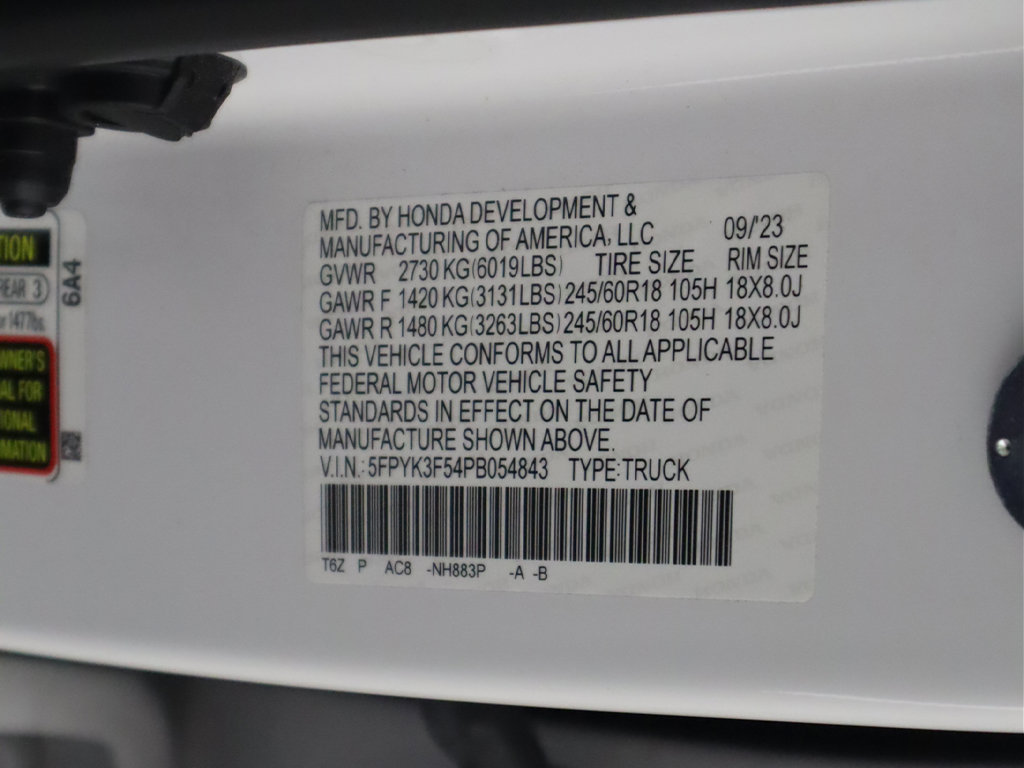 Used 2023 Honda Ridgeline RTL image 54