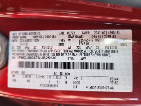 Used 2022 Ford Escape SE w/ Convenience Package image 25