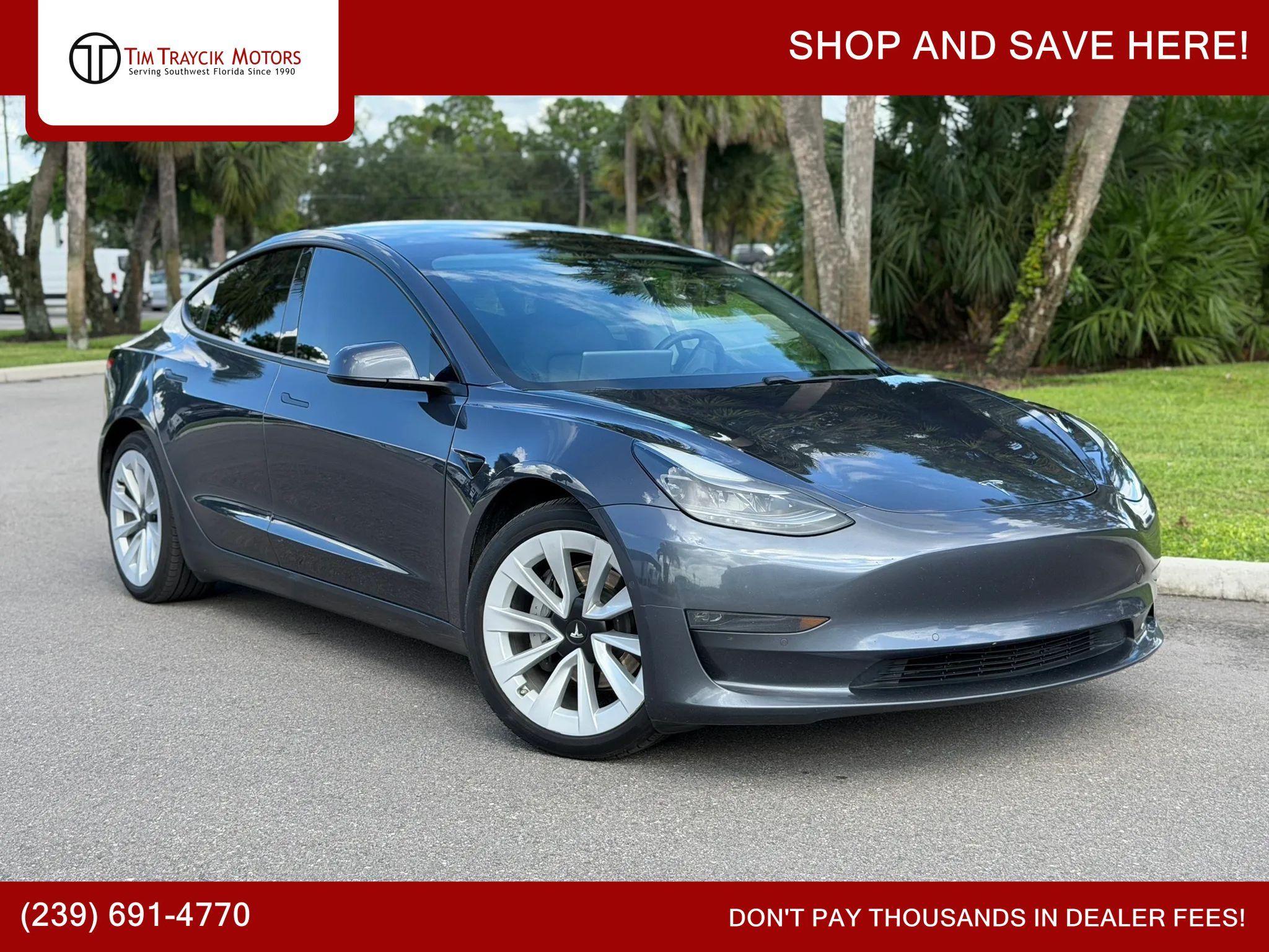 Used 2021 Tesla Model 3 Long Range AWD/4WD image 1