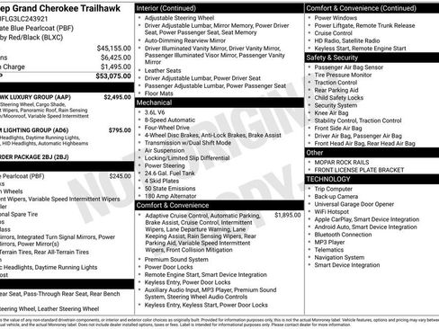 Used 2020 Jeep Grand Cherokee Trailhawk w/ Trailhawk Luxury Group image 4