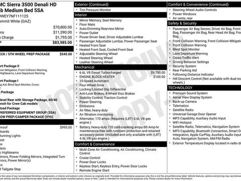 Used 2022 GMC Sierra 3500 Denali AWD/4WD image 19