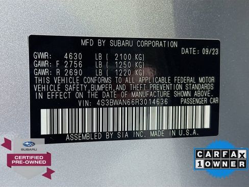 Certified 2024 Subaru Legacy Limited image 33