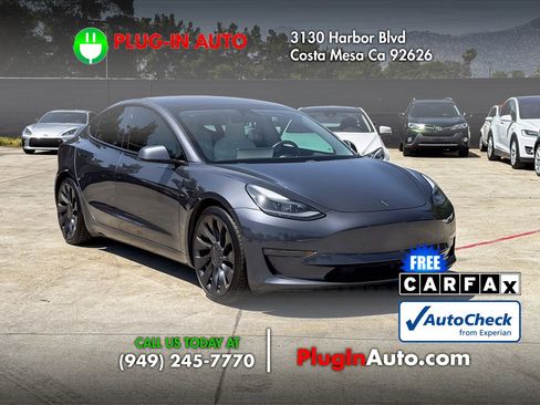 Used 2021 Tesla Model 3 Performance AWD/4WD image 3