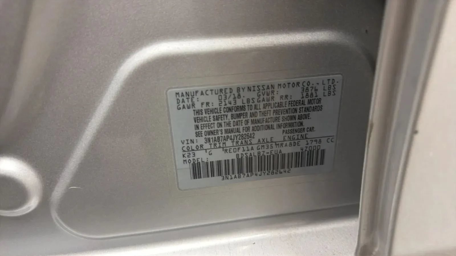 Used 2018 Nissan Sentra S FWD image 23