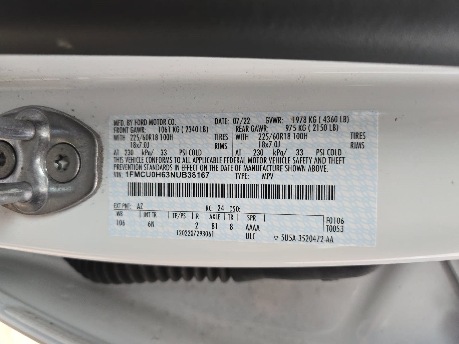 Used 2022 Ford Escape SEL w/ Technology Package FWD image 23