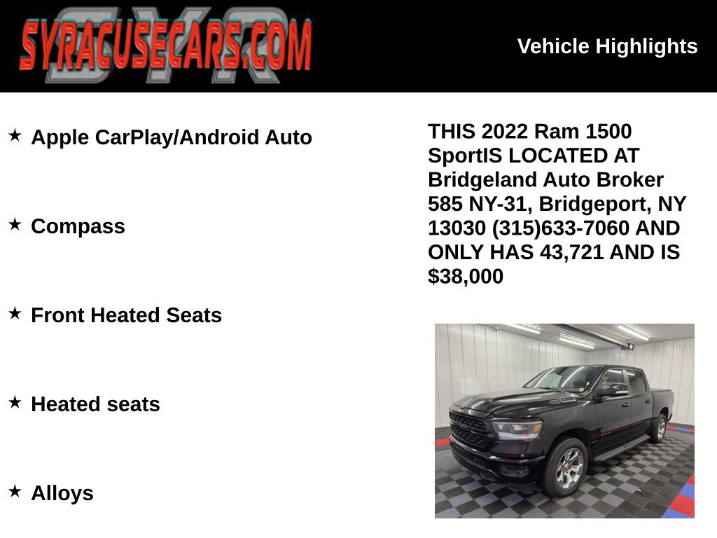Used 2022 RAM 1500 Sport w/ Rebel Level 2 Equipment Group AWD/4WD image 6