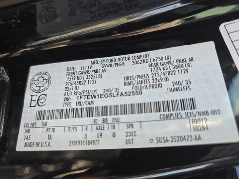 Used 2020 Ford F150 Limited AWD/4WD image 31