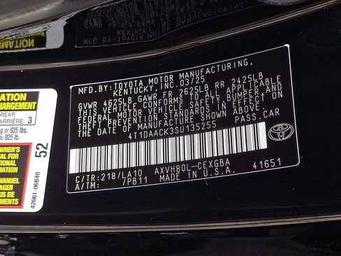 Used 2025 Toyota Camry XLE w/ Premium Plus Package FWD image 29