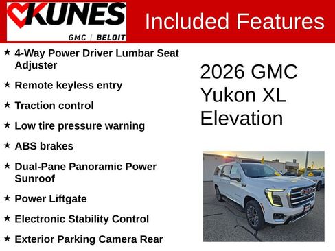 New 2026 GMC Yukon XL Elevation w/ Elevation Premium Package image 3