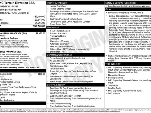 New 2027 GMC Terrain Elevation w/ Elevation Premium Package FWD image 5