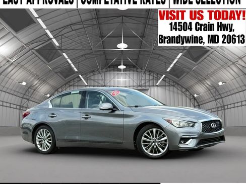 Used 2021 INFINITI Q50 Luxe RWD image 1