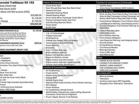New 2026 Chevrolet TrailBlazer RS w/ Convenience Package AWD/4WD image 5
