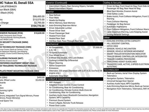 New 2026 GMC Yukon XL Denali w/ Denali Reserve Package AWD/4WD image 26