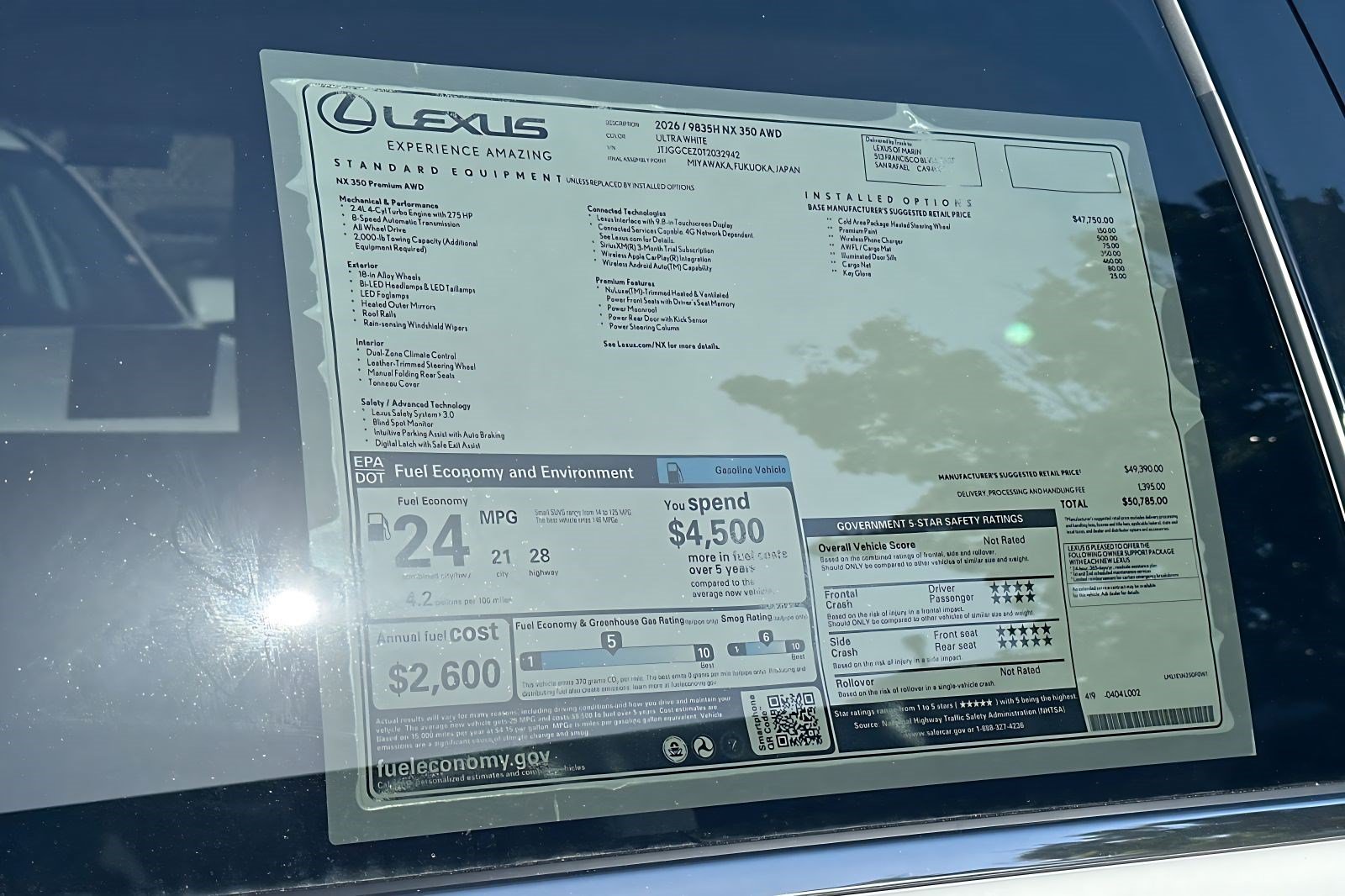 New 2026 Lexus NX 350 AWD w/ Premium Package image 34
