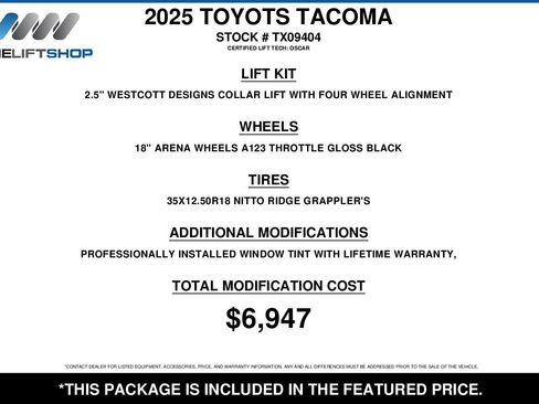 Used 2025 Toyota Tacoma TRD Pro AWD/4WD image 2
