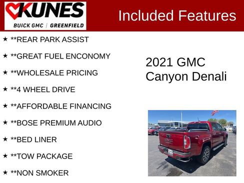 Used 2021 GMC Canyon Denali AWD/4WD image 3