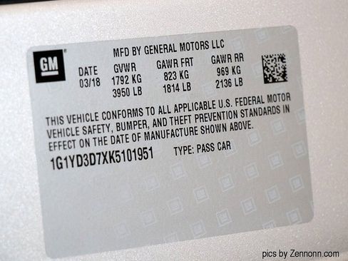 Used 2019 Chevrolet Corvette Stingray w/ 2LT Preferred Equipment Group image 32