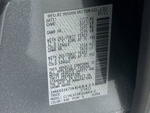 New 2025 Nissan Frontier PRO-4X w/ Pro Convenience Package image 31