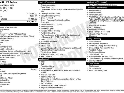 Certified 2023 Kia Rio LX FWD image 2