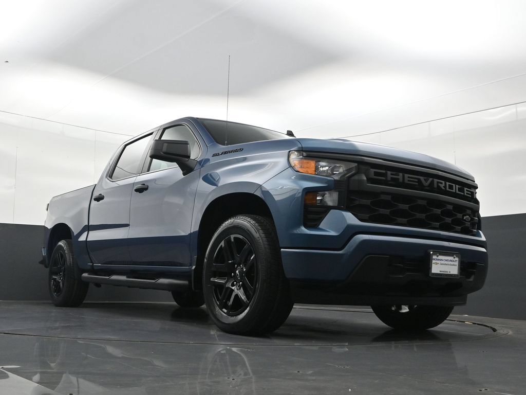 Certified 2024 Chevrolet Silverado 1500 Custom w/ Turbomax Blackout Package AWD/4WD image 36