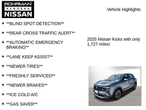 Used 2025 Nissan Kicks SV AWD/4WD image 7