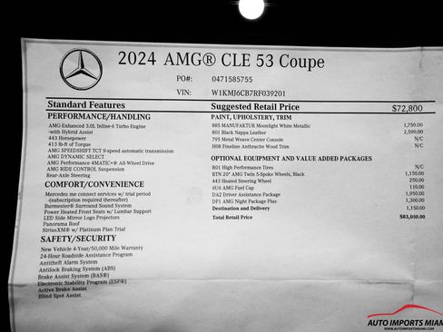 Used 2024 Mercedes-Benz CLE 53 AMG 4MATIC image 74