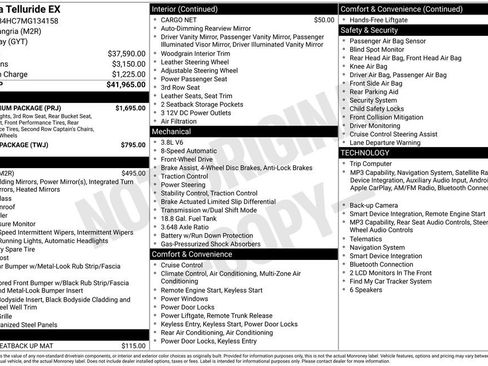 Used 2021 Kia Telluride EX w/ EX Premium Package FWD image 36