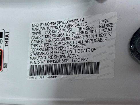 Certified 2025 Honda Odyssey Elite image 37