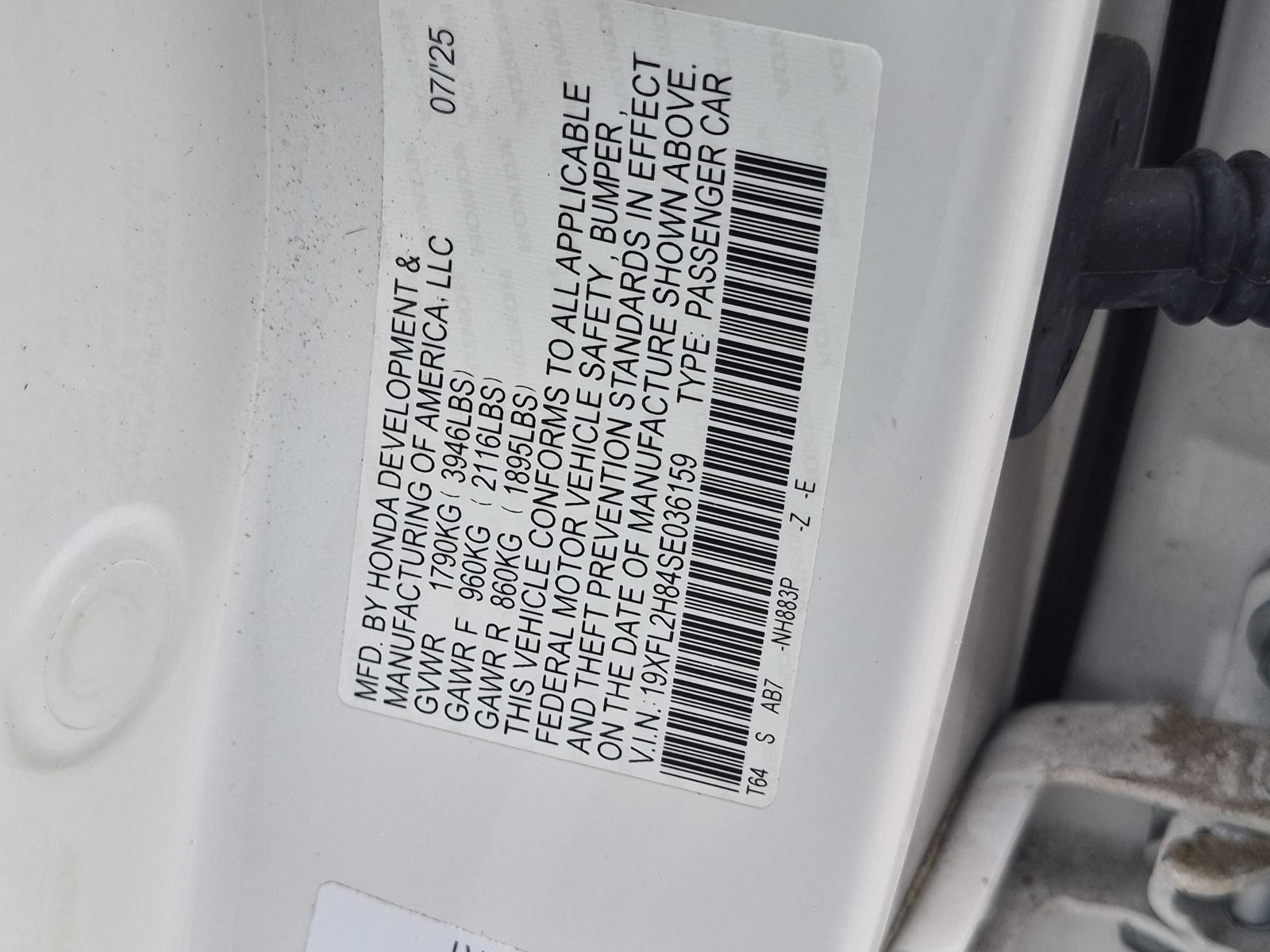 Certified 2025 Honda Civic Sport image 23