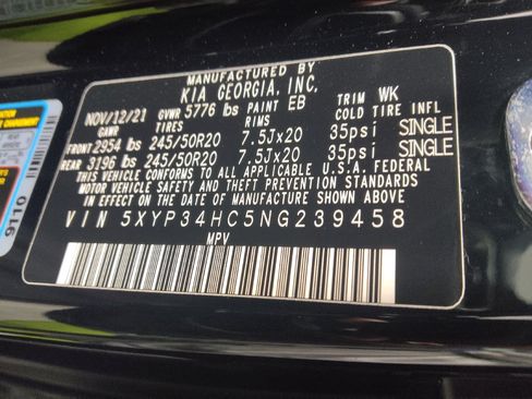 Used 2022 Kia Telluride EX w/ EX Premium Package FWD image 33