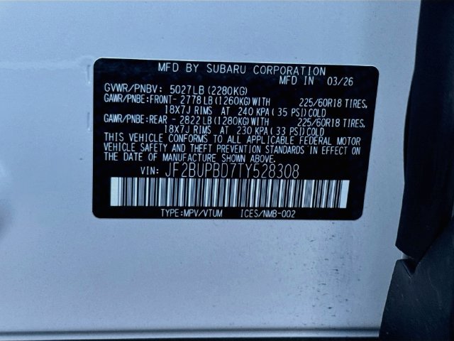 Certified 2026 Subaru Outback Premium AWD/4WD image 34
