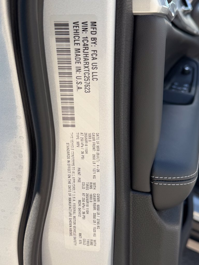 New 2026 Jeep Grand Cherokee Altitude AWD/4WD image 23