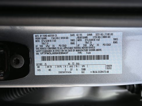 Used 2025 Ford F150 XLT w/ Equipment Group 301A Standard AWD/4WD image 10