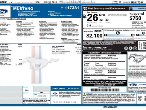 Used 2024 Ford Mustang Premium RWD image 4