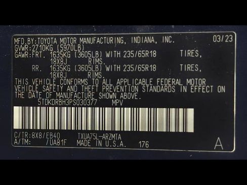 Used 2023 Toyota Highlander XLE AWD/4WD image 58