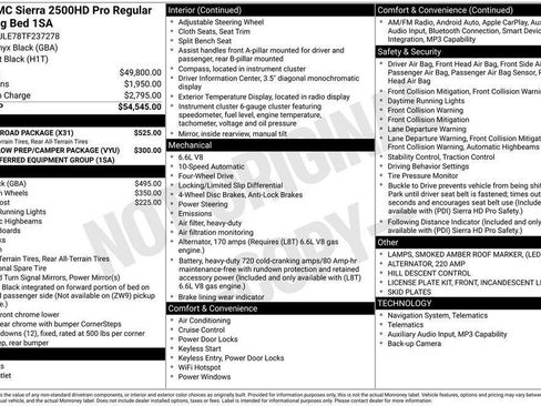 New 2026 GMC Sierra 2500 Pro w/ X31 Off-Road Package AWD/4WD image 4