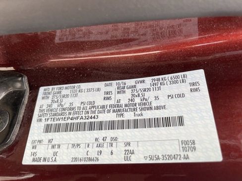Used 2017 Ford F150 XLT w/ Equipment Group 302A Luxury image 25