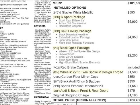 Used 2023 Audi SQ8 Prestige image 92