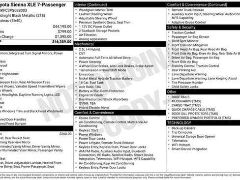 Used 2023 Toyota Sienna XLE AWD/4WD image 35