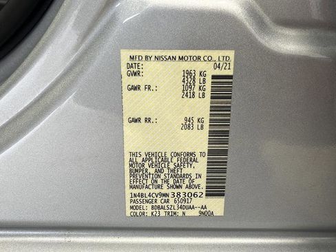 Used 2021 Nissan Altima 2.5 SR w/ SR Premium Package FWD image 28