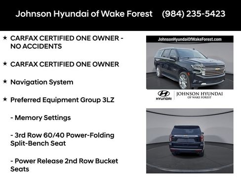 Used 2023 Chevrolet Tahoe High Country w/ Advanced Technology Package AWD/4WD image 6