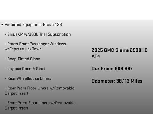 Used 2025 GMC Sierra 2500 AT4 AWD/4WD image 6
