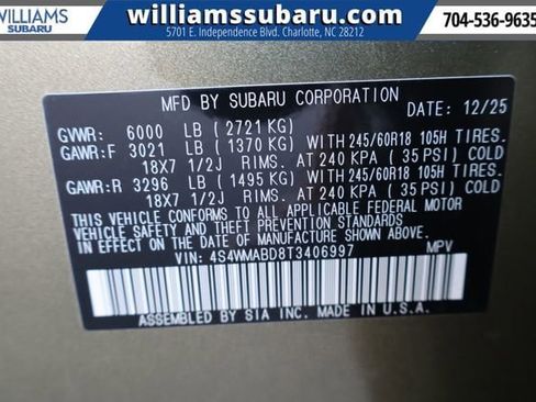 New 2026 Subaru Ascent Premium image 25