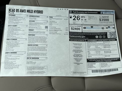 New 2026 Volvo XC60 B5 Plus w/ Protection Package Premier image 31